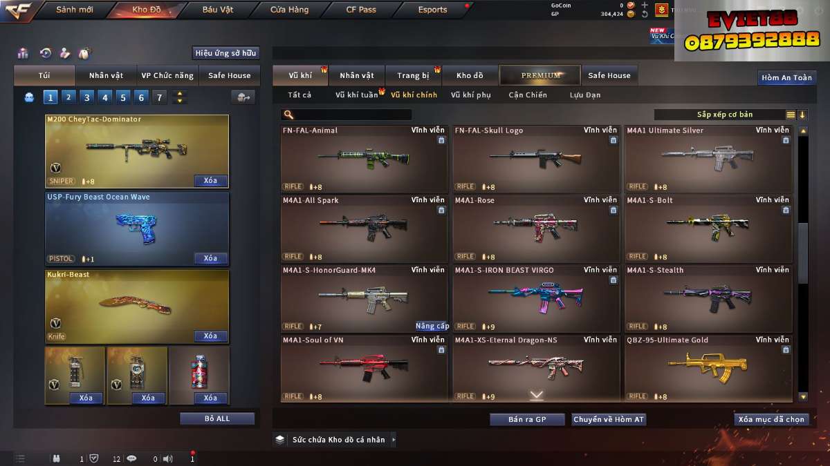 shop acc cf uy tin gia re
